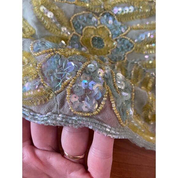 Chaudry Women's Sequined Tank Top, Blue/Green, Large - Picture 5 of 8